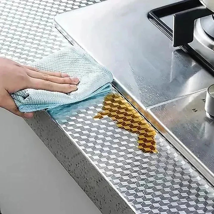 Self-Adhesive Aluminum Kitchen Sticker Waterproof Oil-Proof Wallpaper | Stornfield