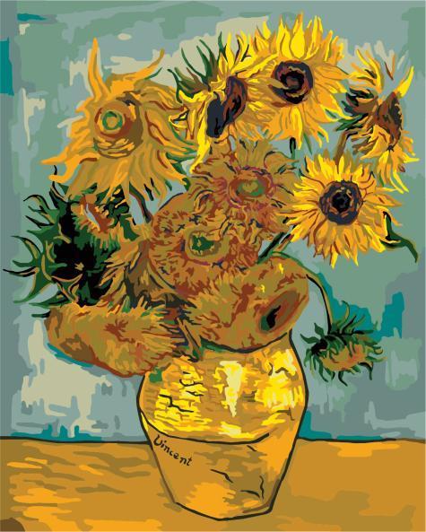 Sunflowers - Van-Go Paint by Numbers Kit | Stornfield