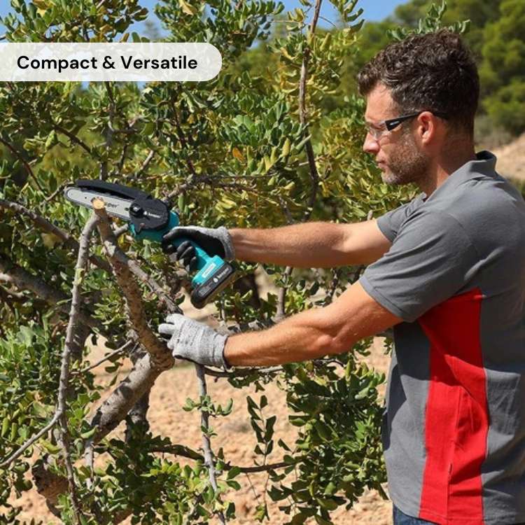 Stornfield | Cordless Electric Chainsaw | Lightweight, Ergonomic Design & Ideal for Effortless Pruning and Trimming