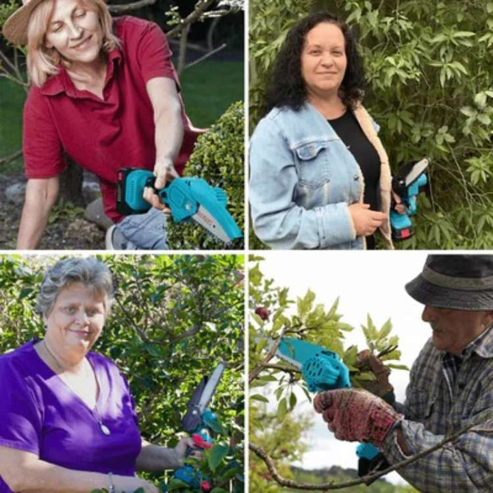 Stornfield | Cordless Electric Chainsaw | Lightweight, Ergonomic Design & Ideal for Effortless Pruning and Trimming