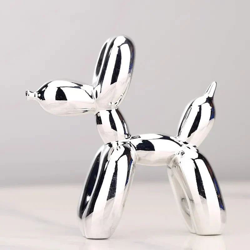 Shiny Resin Balloon Dog Living Room Ornament Modern Style | Stornfield