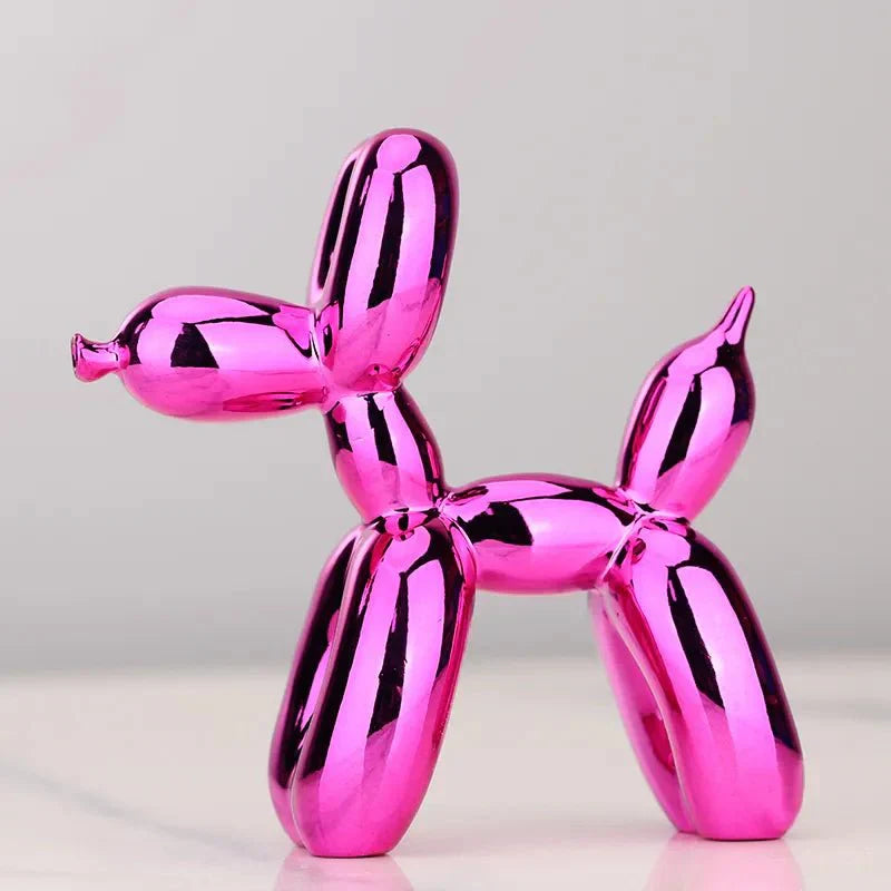 Shiny Resin Balloon Dog Living Room Ornament Modern Style | Stornfield