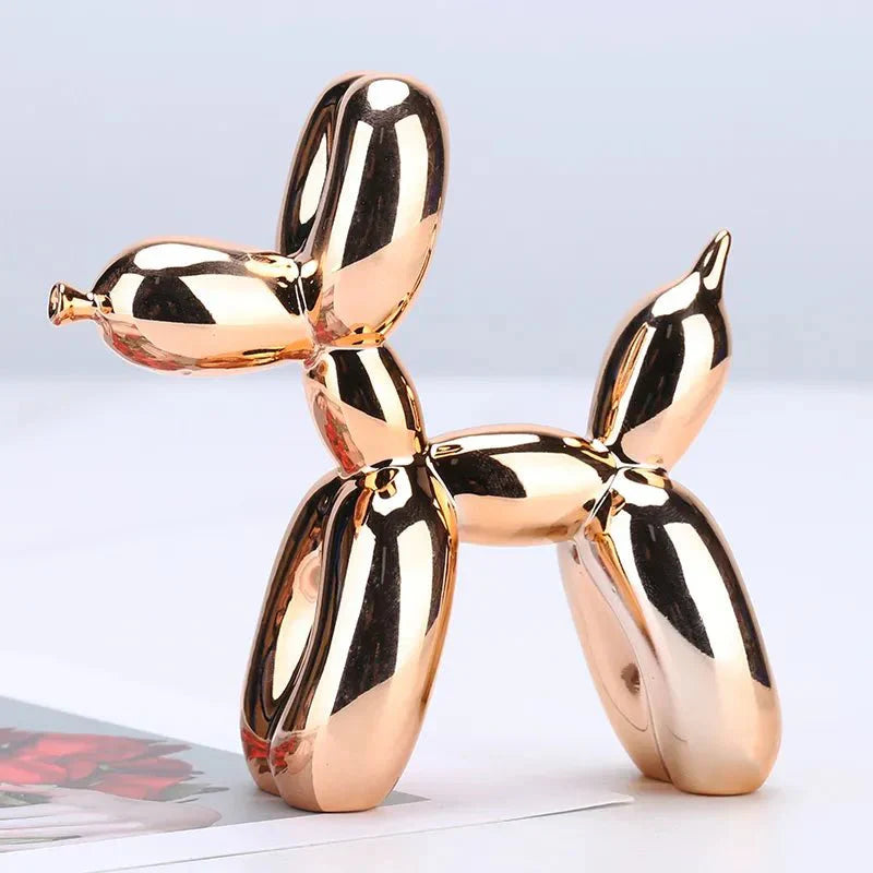Shiny Resin Balloon Dog Living Room Ornament Modern Style | Stornfield