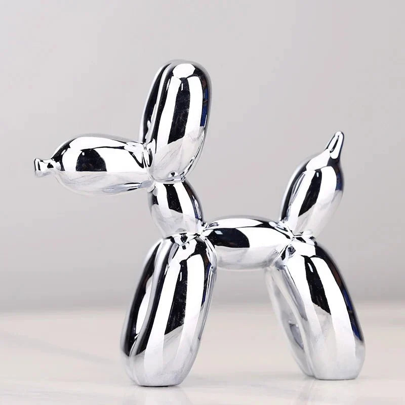 Shiny Resin Balloon Dog Living Room Ornament Modern Style | Stornfield