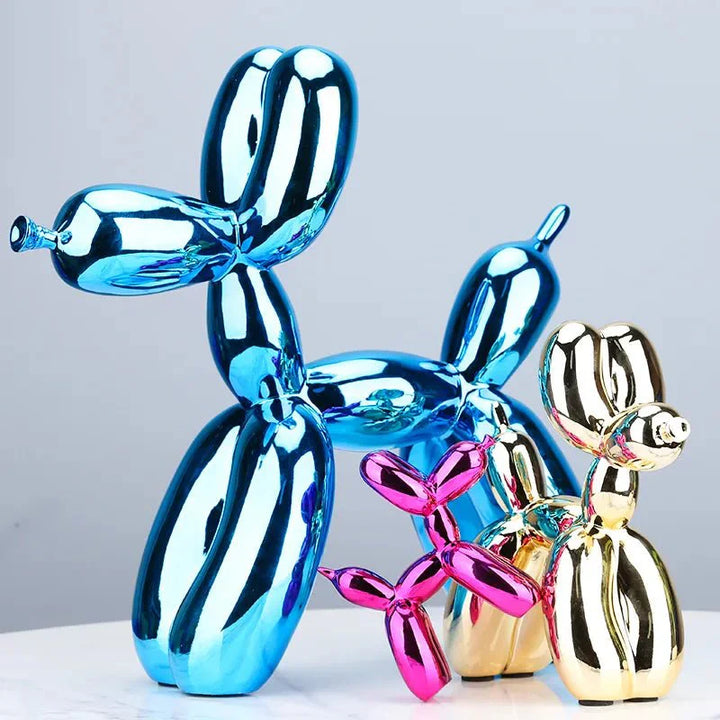 Shiny Resin Balloon Dog Living Room Ornament Modern Style | Stornfield