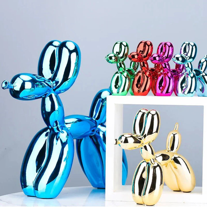 Shiny Resin Balloon Dog Living Room Ornament Modern Style | Stornfield