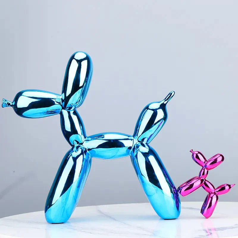 Shiny Resin Balloon Dog Living Room Ornament Modern Style | Stornfield