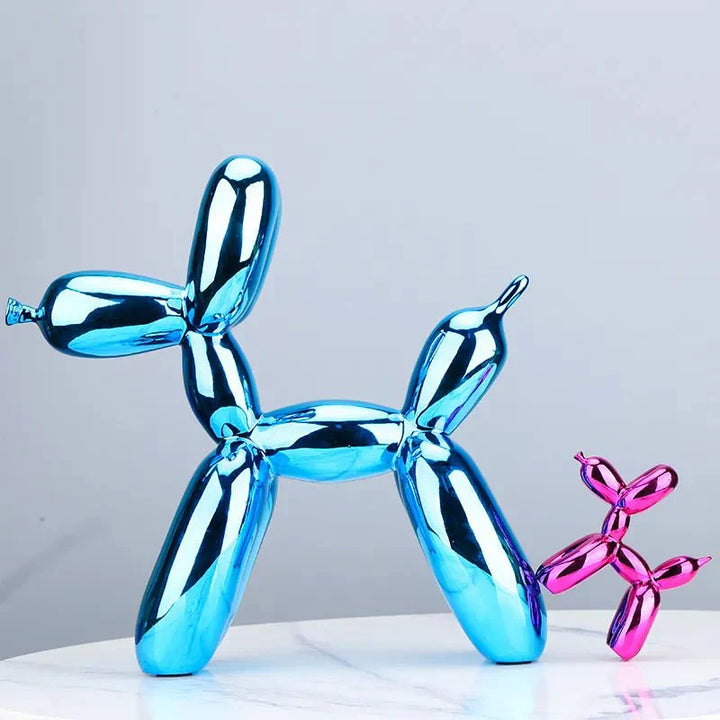 Shiny Resin Balloon Dog Living Room Ornament Modern Style | Stornfield