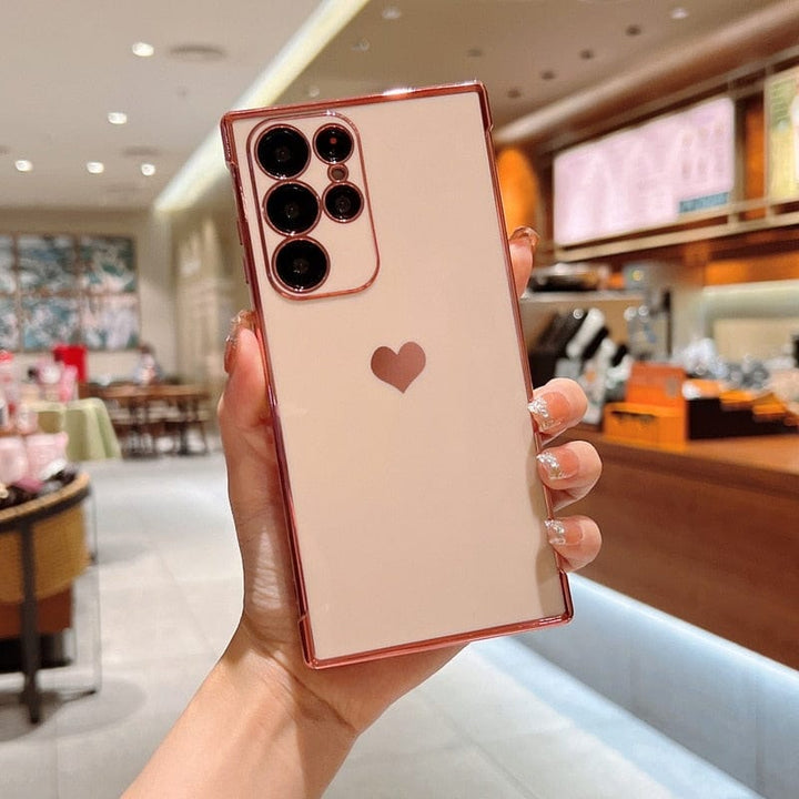 Stornfield | Samsung Phone Cases | Luxury Plated Shockproof Square Case