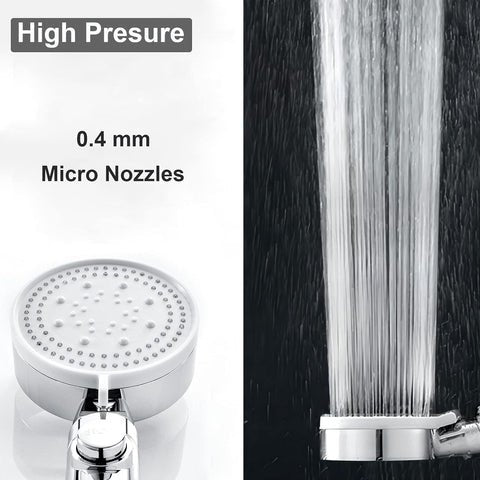 Stornfield | 5-Mode Shower Head for Low Pressure | Stop Button for Easy Water Control