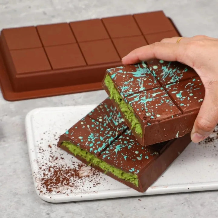 Silicone Chocolate Bar Mold Break-Apart Rectangle Mold Wax Melt Molder | Stornfield