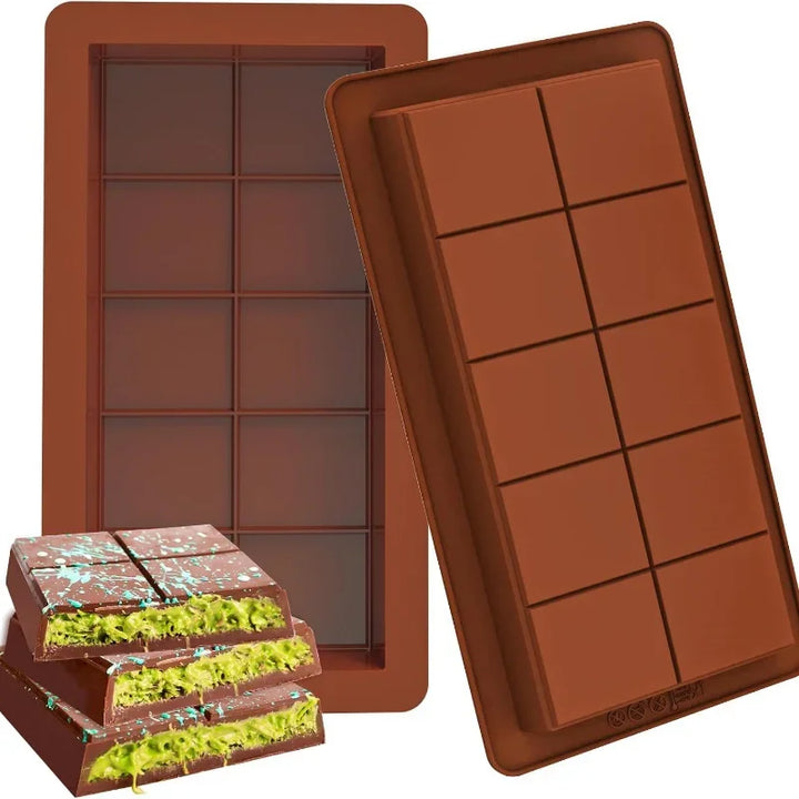 Silicone Chocolate Bar Mold Break-Apart Rectangle Mold Wax Melt Molder | Stornfield