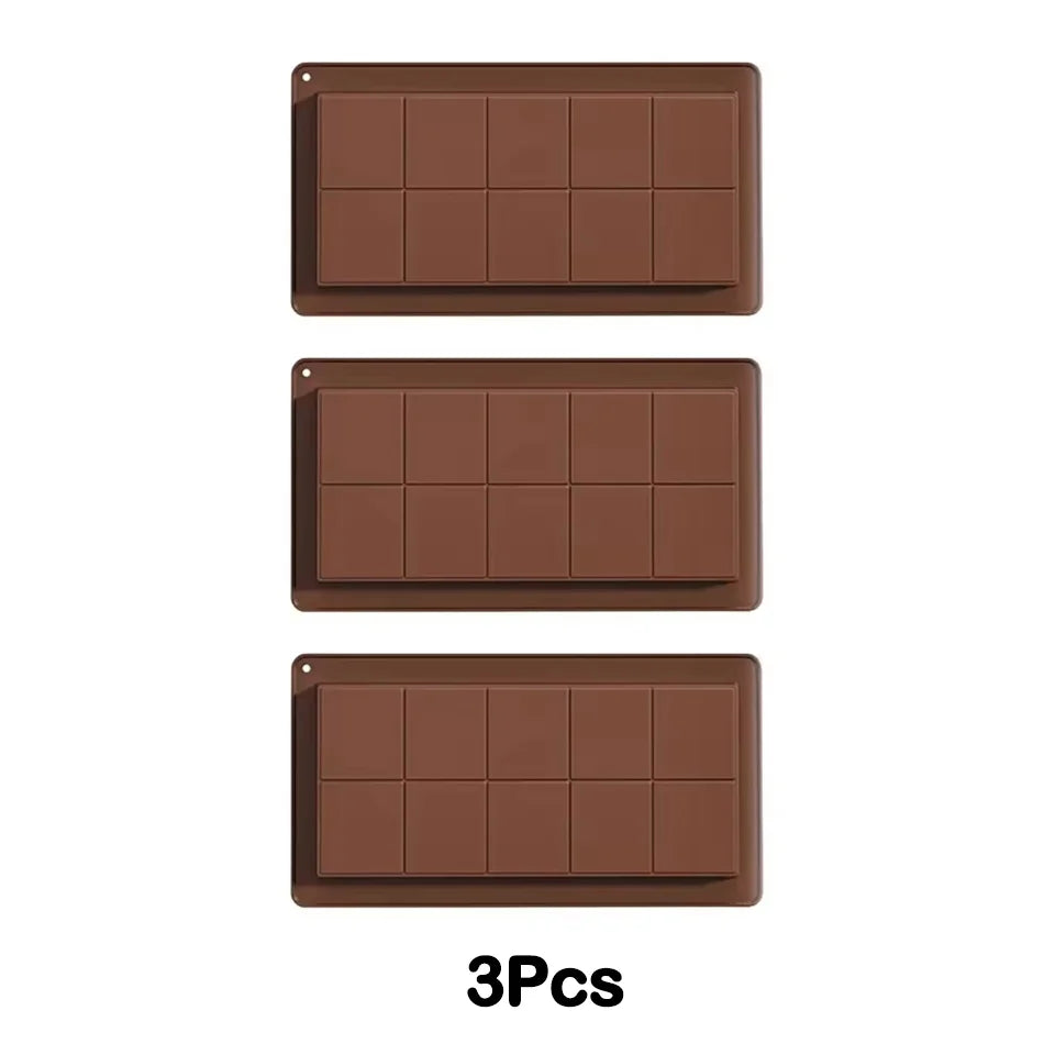 Silicone Chocolate Bar Mold Break-Apart Rectangle Mold Wax Melt Molder | Stornfield