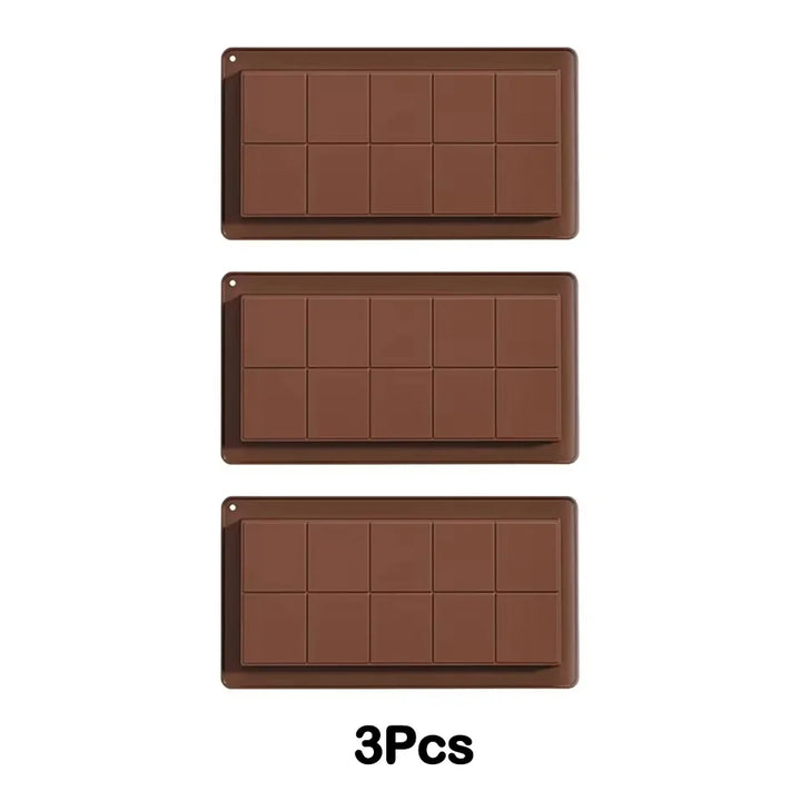 Silicone Chocolate Bar Mold Break-Apart Rectangle Mold Wax Melt Molder | Stornfield