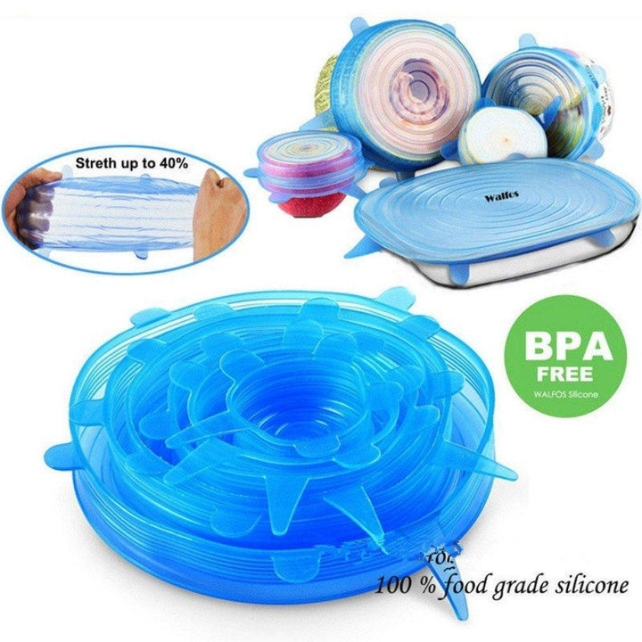 Universal Silicone Stretch Lids 6 Pack | Stornfield