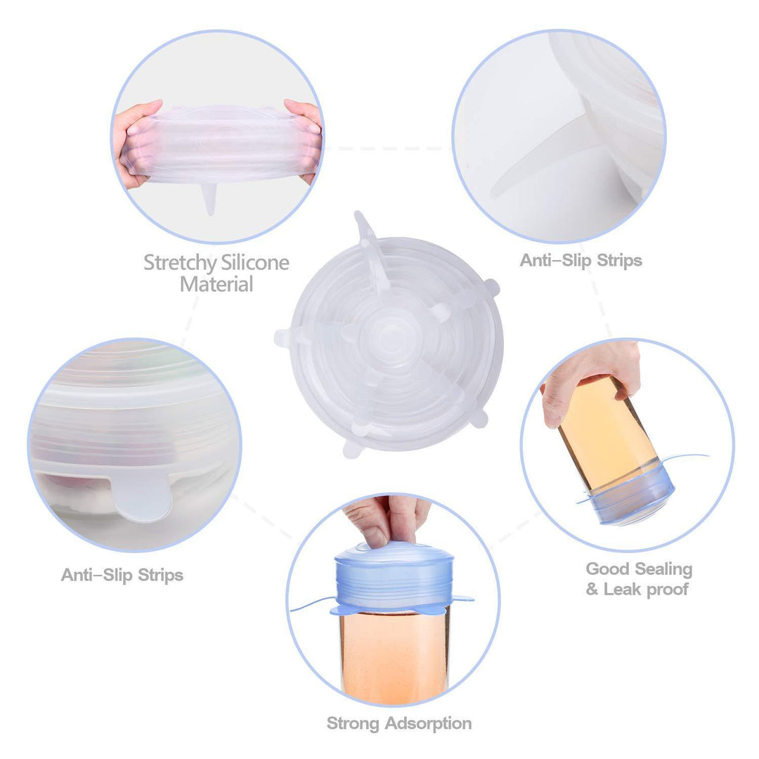 Universal Silicone Stretch Lids 6 Pack | Stornfield