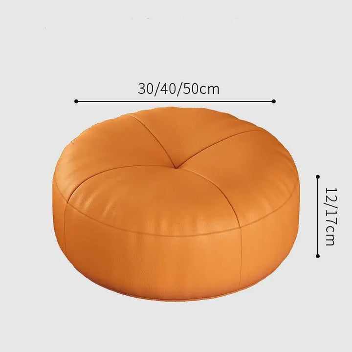Stornfield | Coussin de pied en cuir nappa de style japonais facile