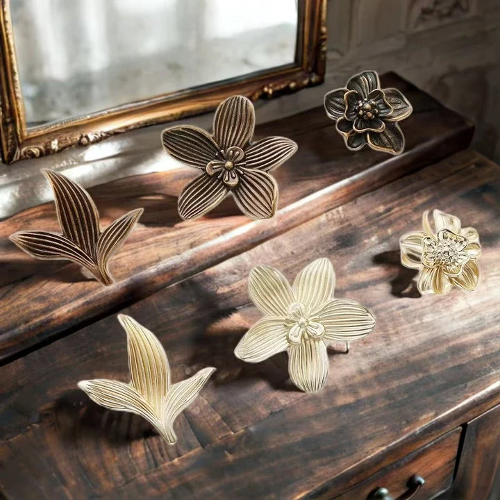 Creative Petal-Shaped Single Hole Drawer Pull | Stornfield