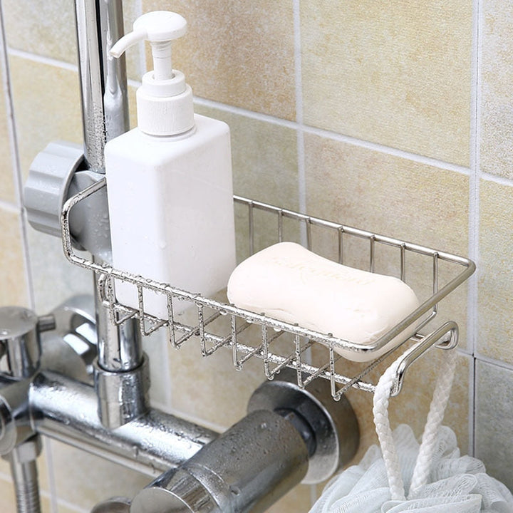 Sink Drain Rack Storage Faucet Holder Soap Drainer Shelf Basket | Stornfield