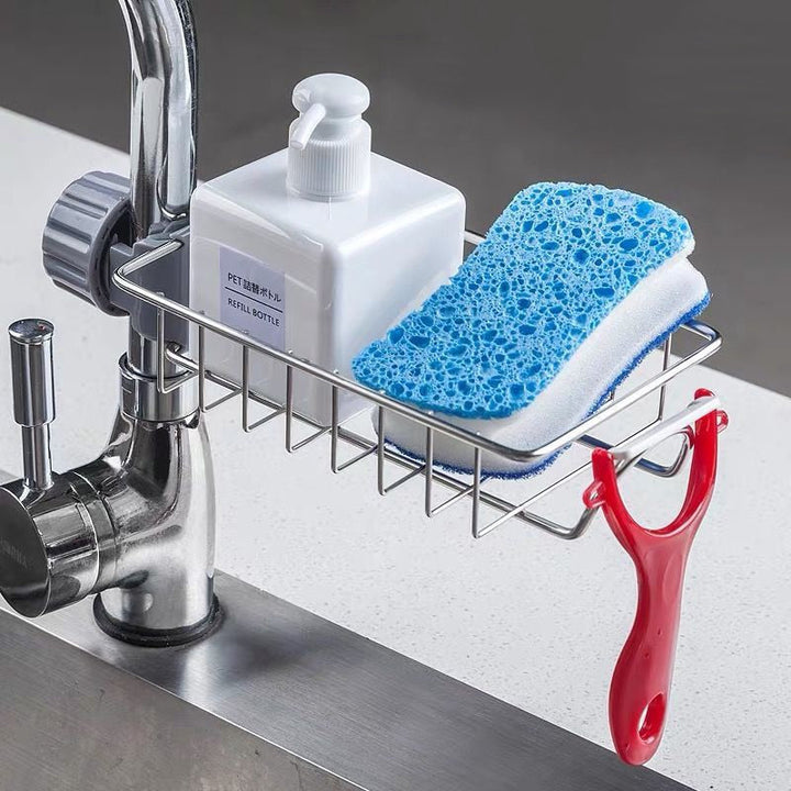 Sink Drain Rack Storage Faucet Holder Soap Drainer Shelf Basket | Stornfield