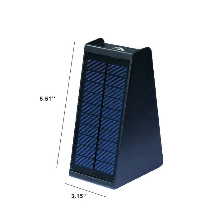 Simple Solar Trapezoid Outdoor Waterproof Up and Down Lights LED Wall Sconce Lamp | Stornfield
