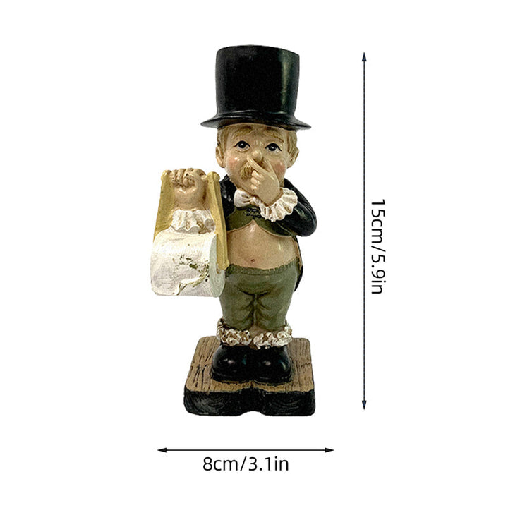 Gentleman Paper Towel Holder Decoration | Stornfield