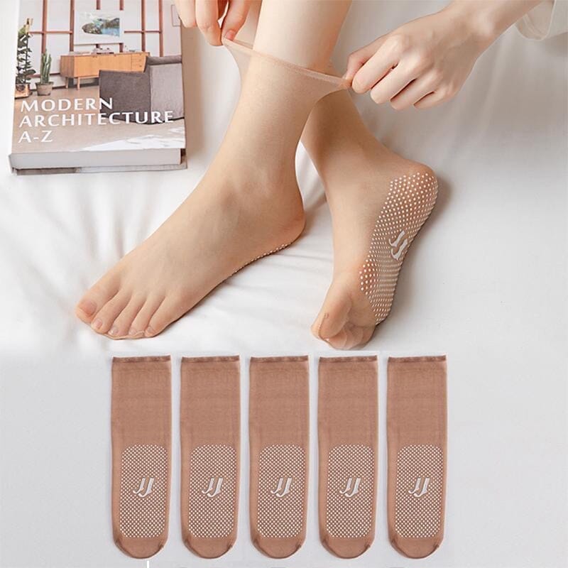 Invisible, Non-slip Crystal Silk Socks | Stornfield