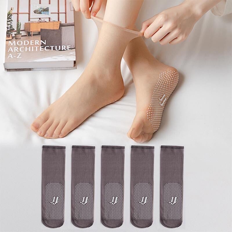 Invisible, Non-slip Crystal Silk Socks | Stornfield