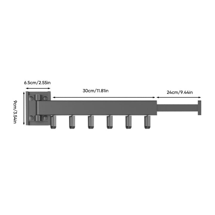 Foldable aluminum alloy drying rack with hook | Stornfield