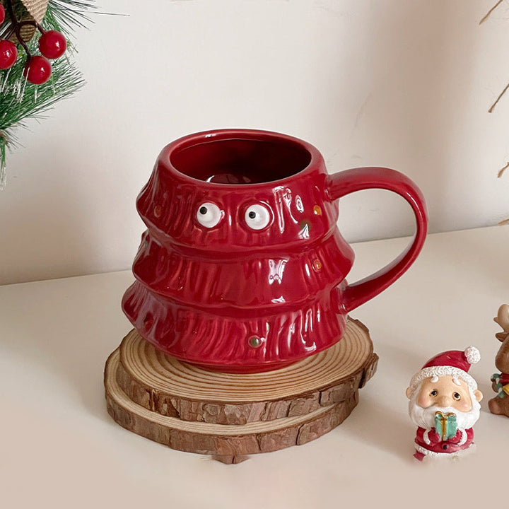 Creative Big Eyes Christmas Tree Mug | Stornfield
