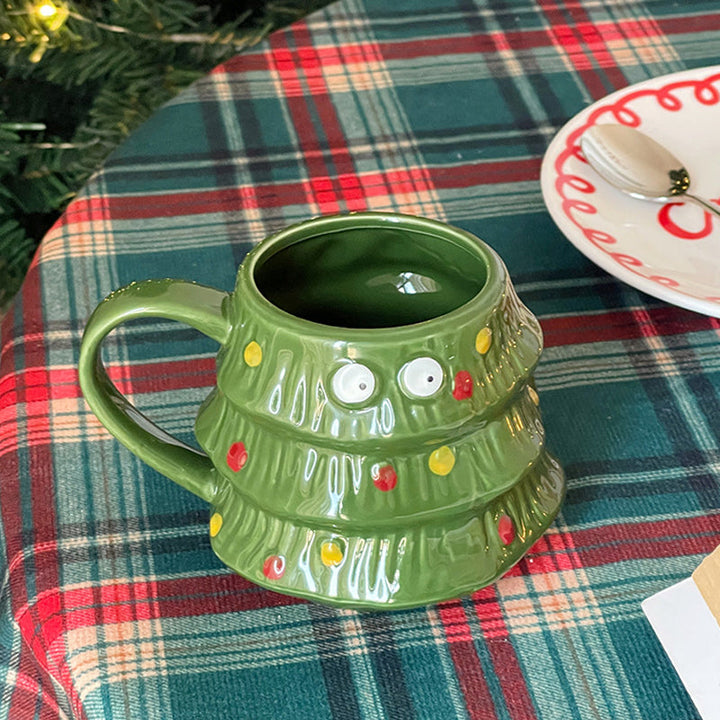 Creative Big Eyes Christmas Tree Mug | Stornfield