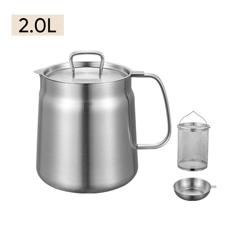 2-in-1 304 Stainless Steel Multifunctional Oil Strainer Pot | Stornfield
