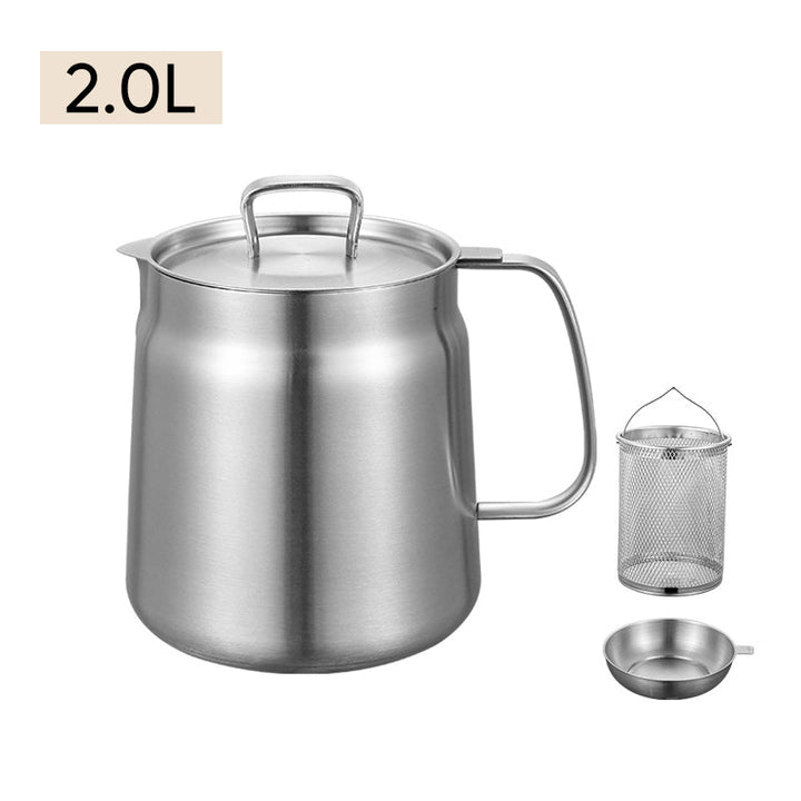 2-in-1 304 Stainless Steel Multifunctional Oil Strainer Pot | Stornfield