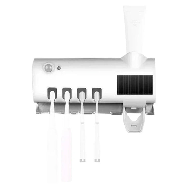 Stornfield | Support de brosse à dents stérilisateur UV intelligent, distributeur de dentifrice mural