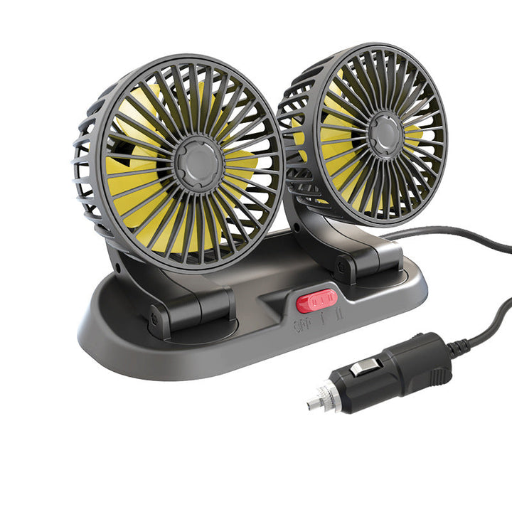Double head car cooling air circulation fan | Stornfield