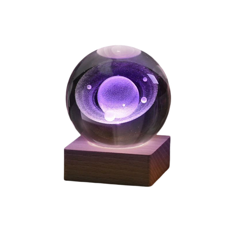 3D Galaxy Crystal Ball Night Light Decor Lamp | Stornfield