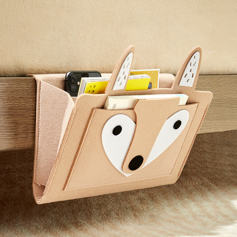 Hanging bag for nightstand storage | Stornfield