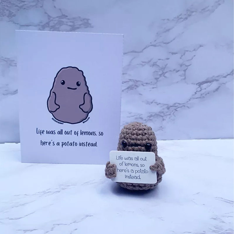 Funny Gift Knitted Positive Potato Stornfield