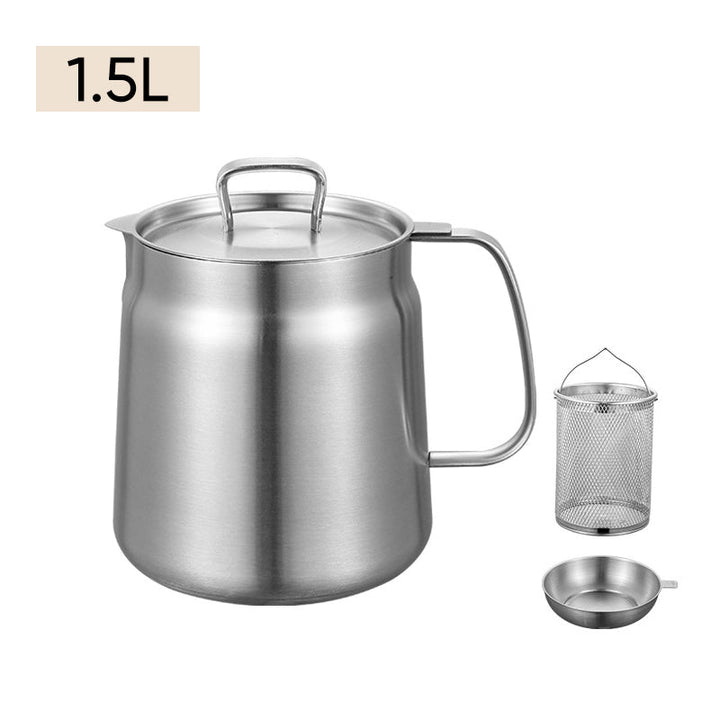 2-in-1 304 Stainless Steel Multifunctional Oil Strainer Pot | Stornfield