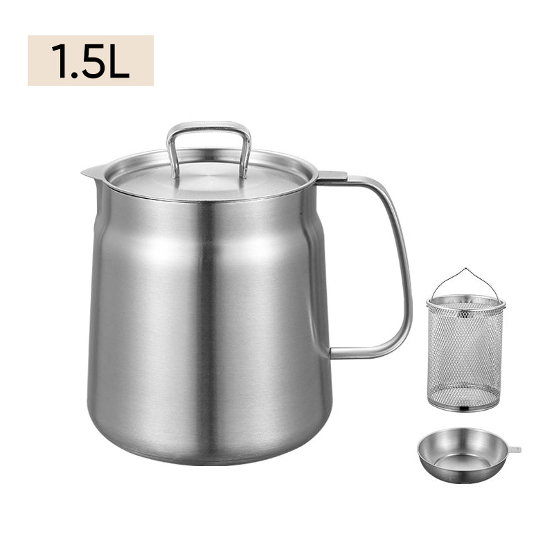 2-in-1 304 Stainless Steel Multifunctional Oil Strainer Pot | Stornfield