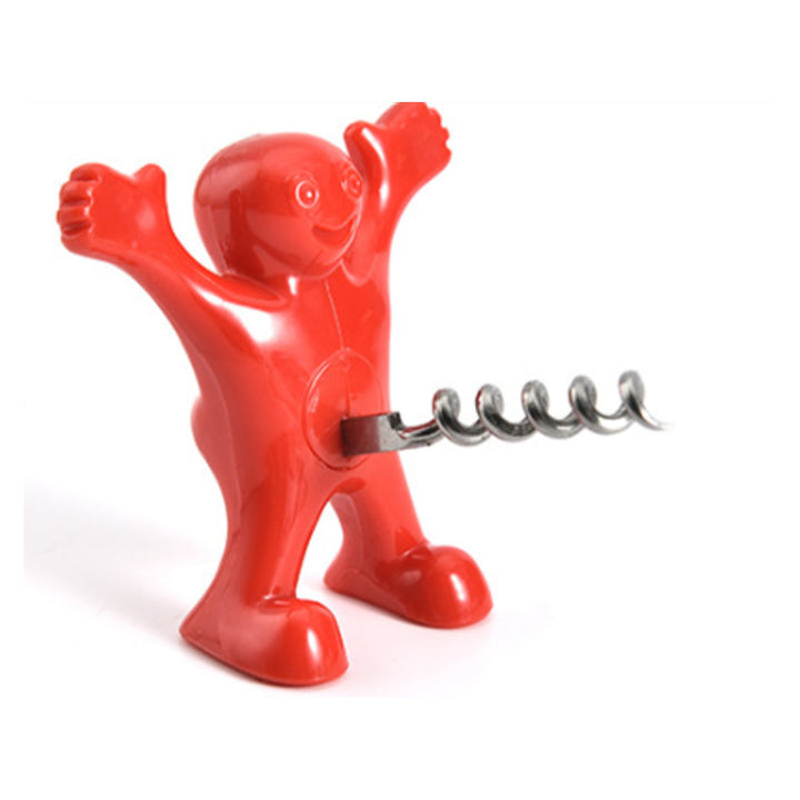 Happy Man Corkscrew - Bottle Opener, & Wine Stopper | Stornfield