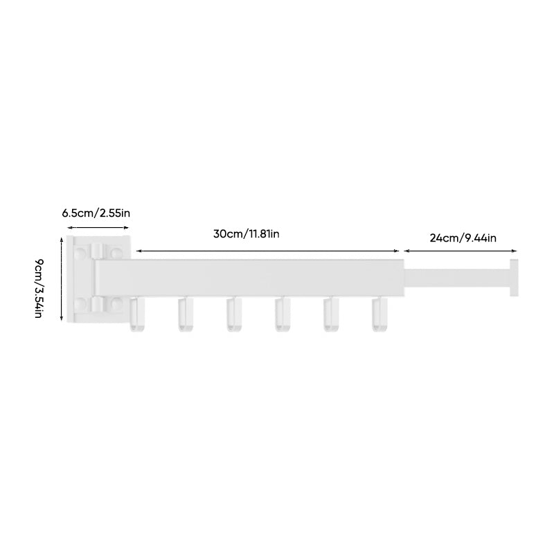 Foldable aluminum alloy drying rack with hook | Stornfield