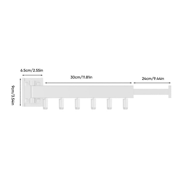 Foldable aluminum alloy drying rack with hook | Stornfield