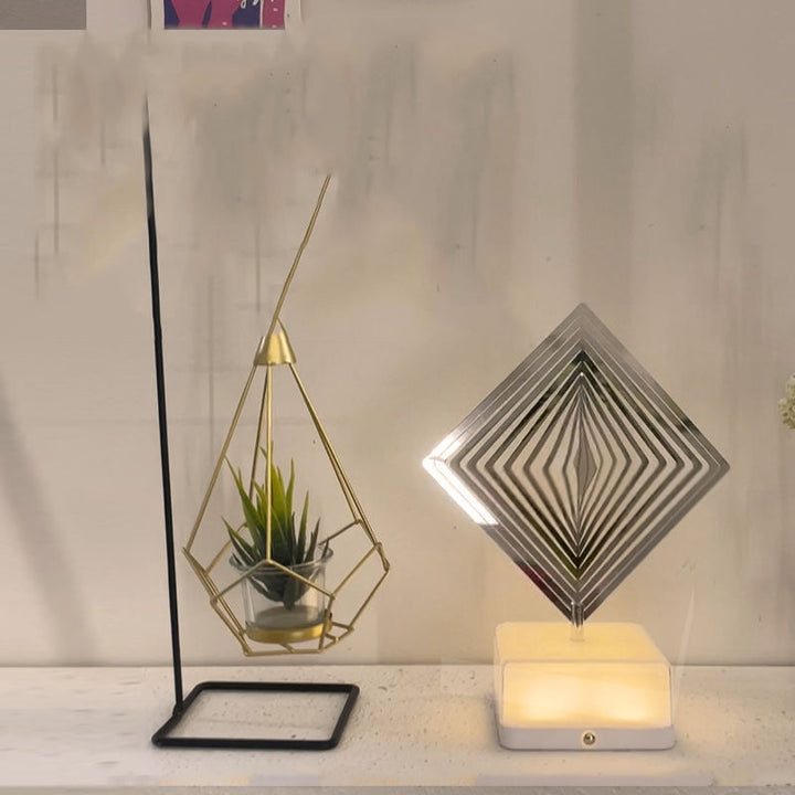 Rotating ambient light made of metal | Stornfield