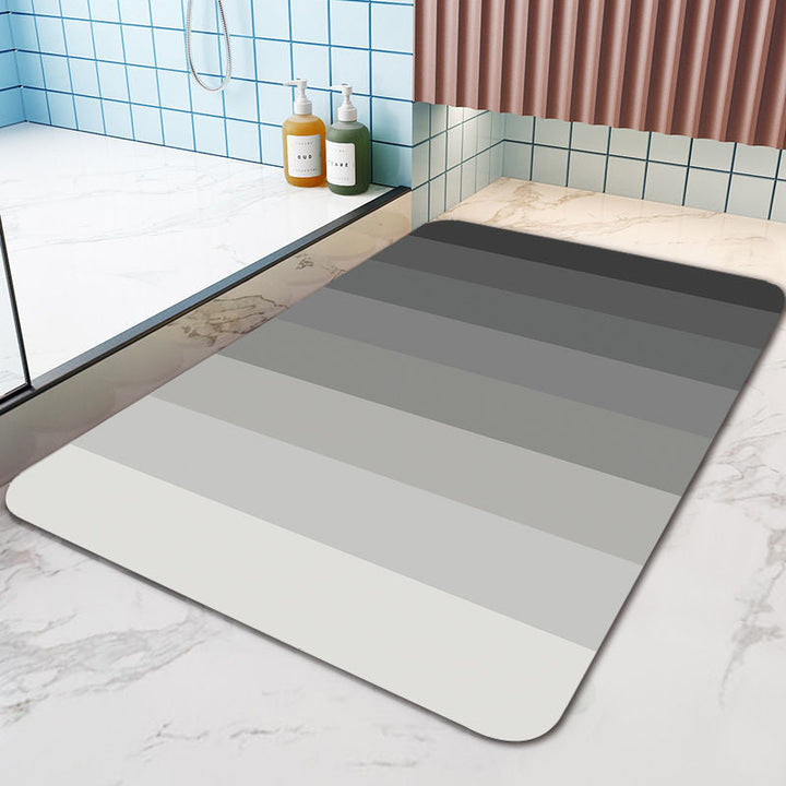 Non-Slip Absorbent Striped Floor Mat, Quick-Drying Bathroom Balcony Rug | Stornfield