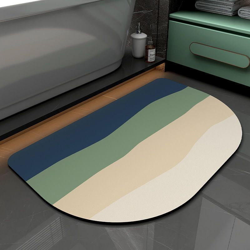 Non-Slip Absorbent Striped Floor Mat, Quick-Drying Bathroom Balcony Rug | Stornfield