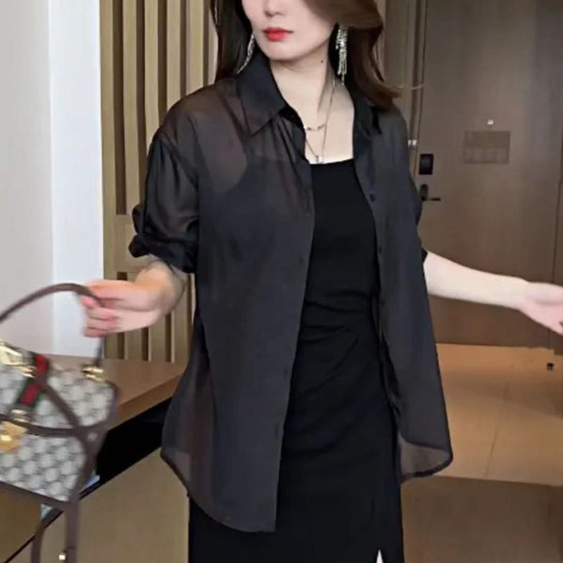 Silk chiffon summer blouse | Stornfield