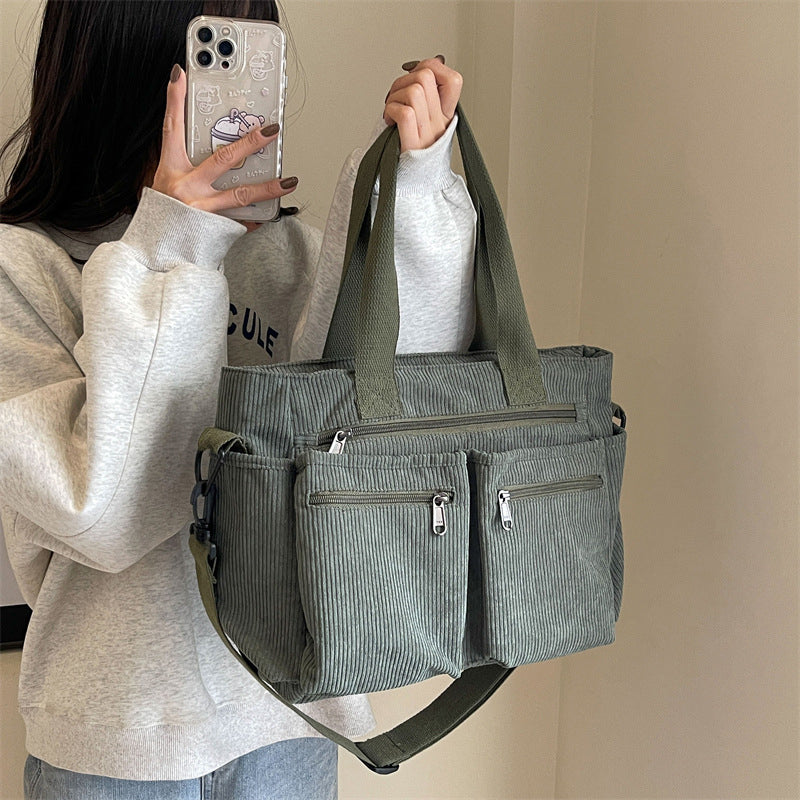 Corduroy Tote Bag, One Color | Stornfield