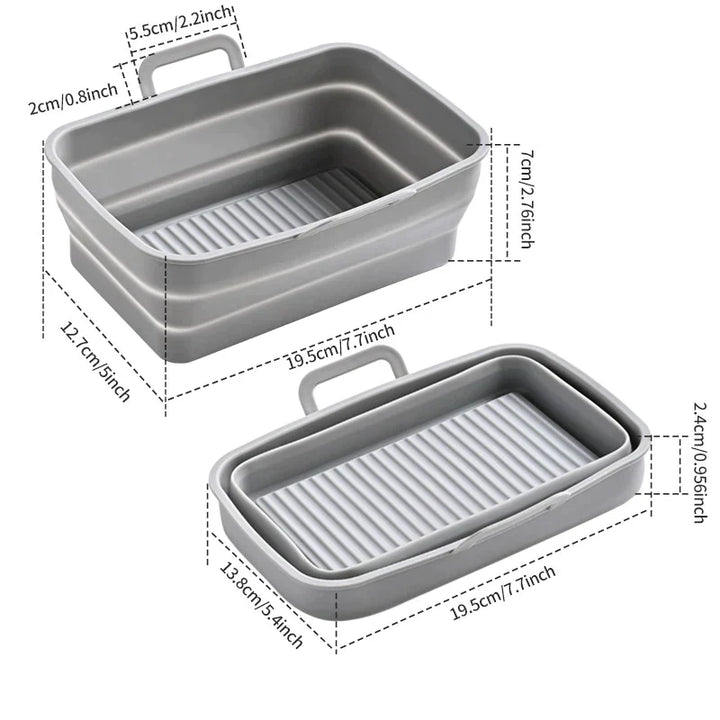 Foldable Air Fryer Silicone Baking Tray | Stornfield