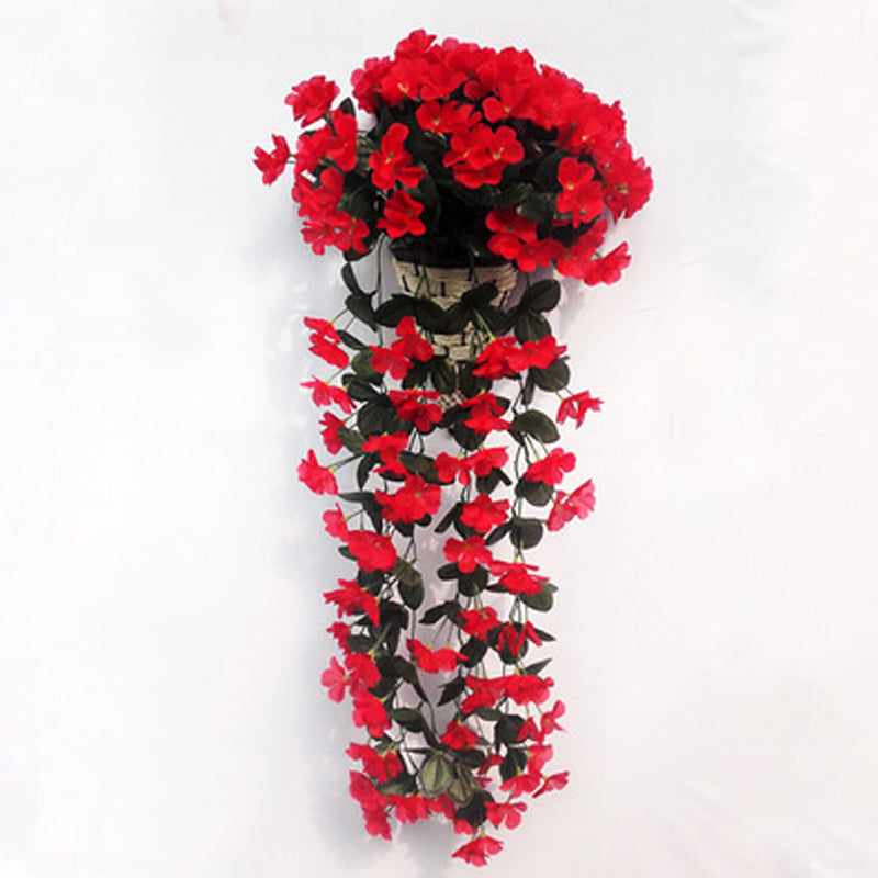 Purple simulated hanging basket | Stornfield